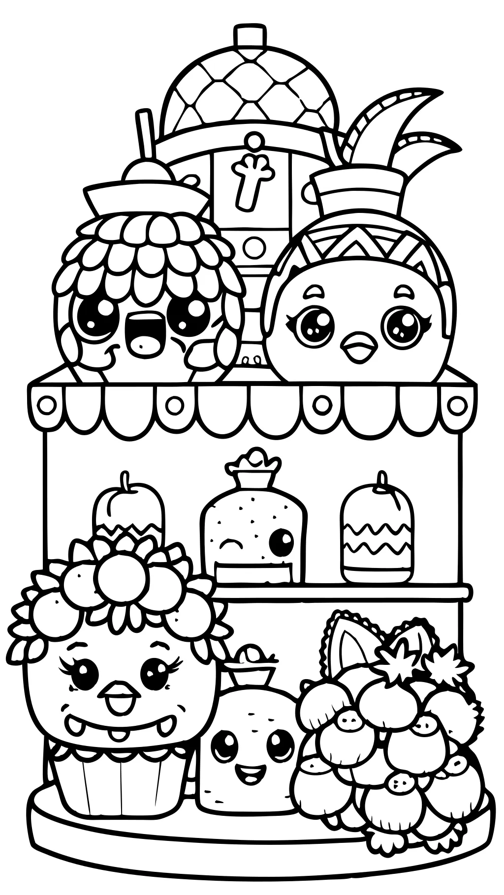 Páginas para colorear Shopkins imprimibles